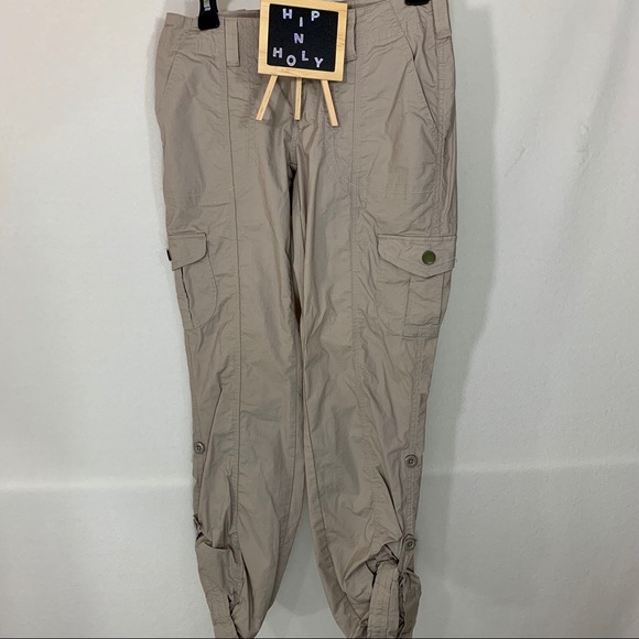 Boston Proper Pants - BOSTON PROPER  KHAKI CARGO LIGHT WEIGHT PANTS